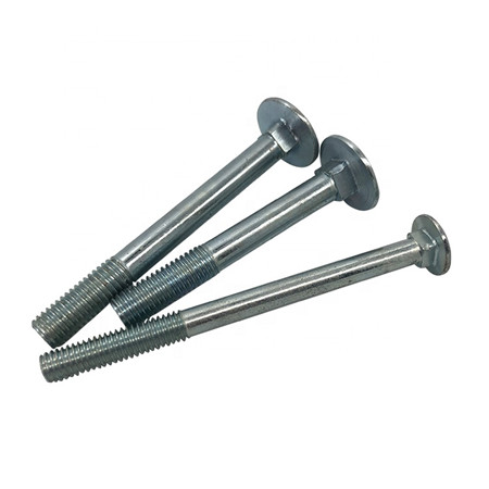 Zink Cup Nibbed Head Bolts Round Head Fin Neck Neckts Steel Hot-Dip Galvanized Wood Bolts